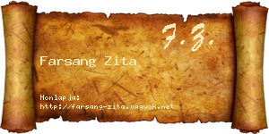 Farsang Zita névjegykártya